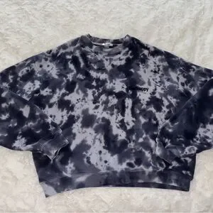 MADHAPPY HAZE TIE-DYE HERITAGE CREWNECK - BLUE